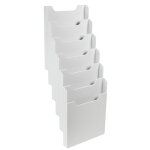 Exacompta trieur mural modulable vertical 6 compartiments a4 - gris lumire