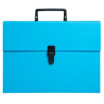 Exacompta trieur valisette �conomique 20 compartiments - turquoise
