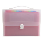 Exacompta trieur valisette avec poigne 24 compartiments crystal - a4 - cristal