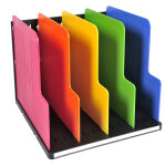 Exacompta trieur vertical modulotop, 5 sparateurs - noir / arlequin