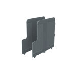 Exacompta trieur vertical modulotop ecoblack - set de 2 intercalaires supplmentaires - gris fonc