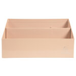 Exacompta trieur vertical / porte lettres 3 compartiments carton aquarel - corail