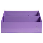 Exacompta trieur vertical / porte lettres 3 compartiments carton aquarel - mauve