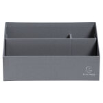 Exacompta trieur vertical / porte lettres 3 compartiments carton teksto - gris