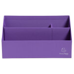 Exacompta trieur vertical / porte lettres 3 compartiments carton teksto - violet
