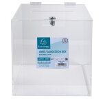 Exacompta urne transparente fermable  cl 25x25 cm - cristal