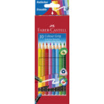 Faber - castell crayons de couleur gommable avec grip, étui Faber - castell crayons de couleur gommable avec grip, étui