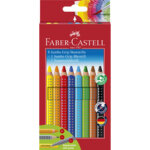 Faber - castell crayons de couleur jumbo grip, étui promo Faber - castell crayons de couleur jumbo grip, étui promo