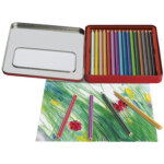 Faber - castell crayons de couleur jumbo grip, étui en métal Faber - castell crayons de couleur jumbo grip, étui en métal