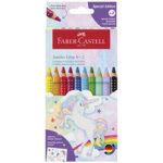 Faber - castell crayon de couleur jumbo grip licorne, 8 + 2 Faber - castell crayon de couleur jumbo grip licorne, 8 + 2