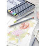 Faber - castell crayon goldfaber aquarelle, bote mtal de 12