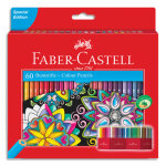 Faber castell etui bote chteau de 60 crayons de couleur