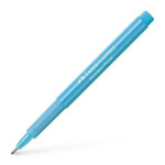Faber castell feutre broadpen 1554 pointe large 0, 8 mm, corps transparent, bleu clair indélébile Faber castell feutre broadpen 1554 pointe large 0, 8 mm, corps transparent, bleu clair indélébile