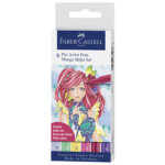 Faber - castell feutre pitt artist pen manga shjo, tui de 6