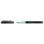 Faber castell roller  encre liquide free ink broad. coloris vert clair. pointe large 1, 5mm
