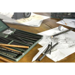 Faber - castell set de fusains pitt charcoal, boîte de 24 Faber - castell set de fusains pitt charcoal, boîte de 24