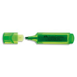 Faber castell surligneur textliner 1546, pointe feutre biseaute, coloris vert