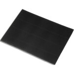 Fabriano lot de 5 feuilles de carton ondul 328g, dimensions 50 x 70 cm, coloris noir