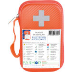 Farmor trousses de secours electricien 4 personnes - malette semi - rigide imperm�able orange - lot de ...