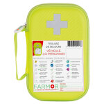 Farmor trousses de secours equipement des vehicules 2 � 4 personnes - malette semi - rigide imperm�able ...