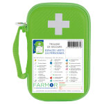 Farmor trousses de secours espace vert 2 � 4 personnes - malette semi - rigide imperm�able verte - lot ...