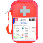 Farmour trousse de secours menuisier 2 � 4 personnes - malette semi - rigide imperm�able orange - lot ...