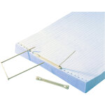 Fast relieur d'archivage cartement 90 mm plastique beige - lot de 100