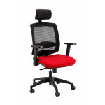 Fauteuil de bureau ergonomique malice - assise tissu et dossier maille - hauteur r�glable - accoudoirs, ...