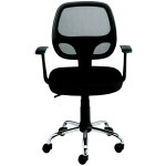 Fauteuil de bureau tami, tissu / maille filet dossier 46 cm noir Fauteuil de bureau tami, tissu / maille filet dossier 46 cm noir