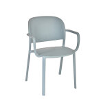 Fauteuil d'ext�rieur avec accoudoirs lucia en polypropyl�ne - bleu