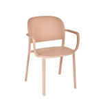 Fauteuil d'extrieur avec accoudoirs lucia en polypropylne - rose