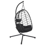 Fauteuil d'exterieur suspendu nora - noir