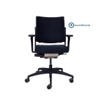 Fauteuil majencia reconditionn� avec accoudoirs - produit de seconde main - noir