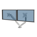 Fellowes bras support écran double articulé platinum series jusqu'à 40 pouces - gris Fellowes bras support écran double articulé platinum series jusqu'à 40 pouces - gris