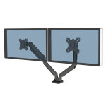 Fellowes bras support écran double articulé platinum series jusqu' à 40 pouces - noir Fellowes bras support écran double articulé platinum series jusqu' à 40 pouces - noir