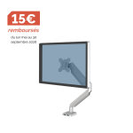 Fellowes bras support �cran simple articul� platinum series jusqu'� 40 pouces - argent