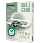 Fellowes pochettes de plastification a4 recycl�es - epaisseur light : 75 / 80 microns - fintition brillante ...