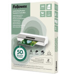 Fellowes pochettes de plastification a6 recycl�es - epaisseur light : 75 / 80 microns - fintition mate ...