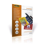 Fellowes pochettes de plastification admire a4 dos adhsif - epaisseur : 80 microns par face - paquet ...