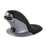 Fellowes souris ergonomique verticale ambidextre penguin sans fil taille m�dium - noir / argent