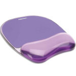 Fellowes tapis souris repose - poignet gel crystal violet 91441