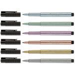 Feutre pitt artist pen, rouge m�tallique