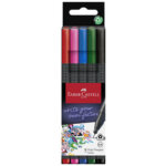 Feutre pointe fine grip finepen, �tui de 10