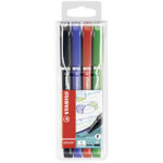Feutre � pointe fine sensor f, �tui plastique de 4