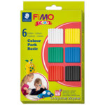 Fimo kids kit pte  modeler colour pack 'basic', set de 6