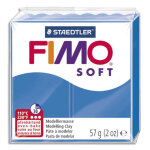 Fimo pte  cuire fimo soft de 57 g coloris bleu pacifique