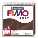 Fimo pte  cuire fimo soft de 57 g coloris chocolat