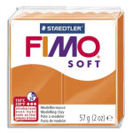 Fimo pte  cuire fimo soft de 57 g coloris orange mandarine
