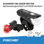 Fischer kit d'éclairage led pour vélo, à piles, 20 lux Fischer kit d'éclairage led pour vélo, à piles, 20 lux