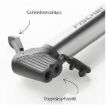 Fischer mini pompe à air pour vélo alu, boîte de rustines Fischer mini pompe à air pour vélo alu, boîte de rustines
